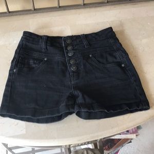 High rise jean shorts